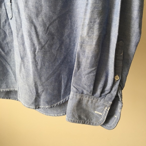 J. CREW Chambrey Stitched Oxford Popover Top Shirt - Picture 4 of 7